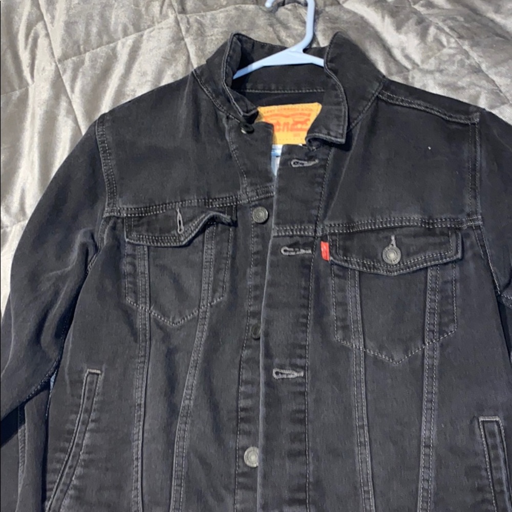 Black Levi denim jacket